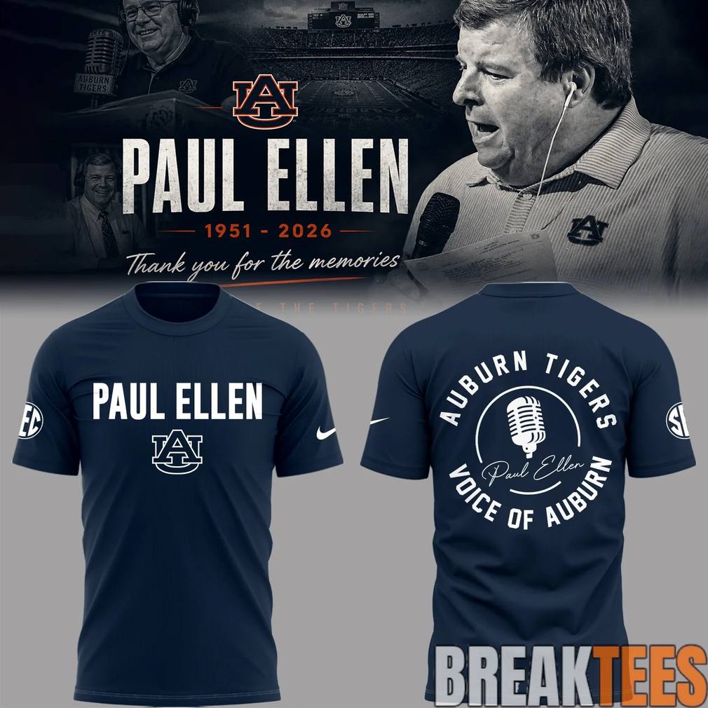 Remembering Paul Ellen  The Voice of Auburn Shirt Unisex T-shirt, Sweatshirt, Hoodie, Long Sleeve Tee - T-Shirt, Sweatshirt, Hoodie