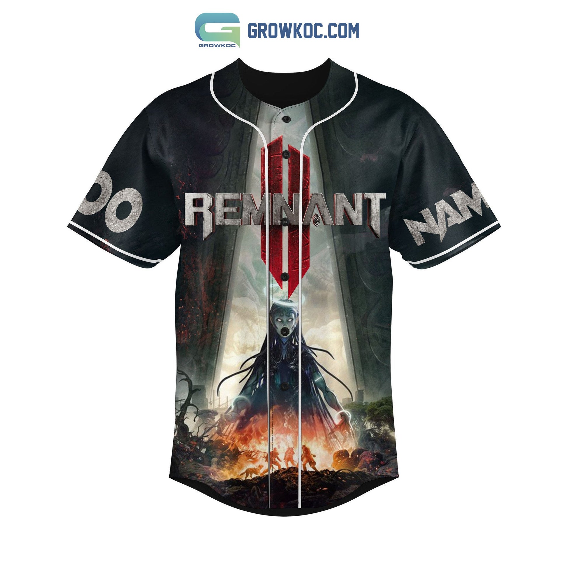 Remnant Game Personalized Baseball Jersey baseball jersey product view 1