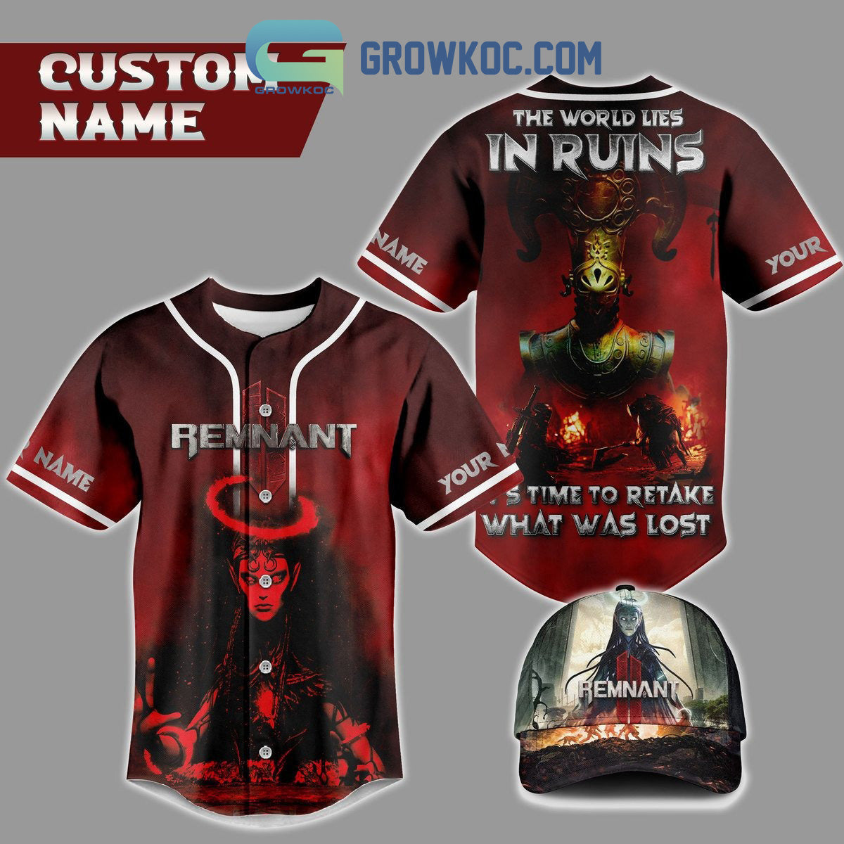 Remnant The World Lies In Ruins It’s Time To Retake What Was Lost Personalized Baseball Jersey baseball jersey product view 1