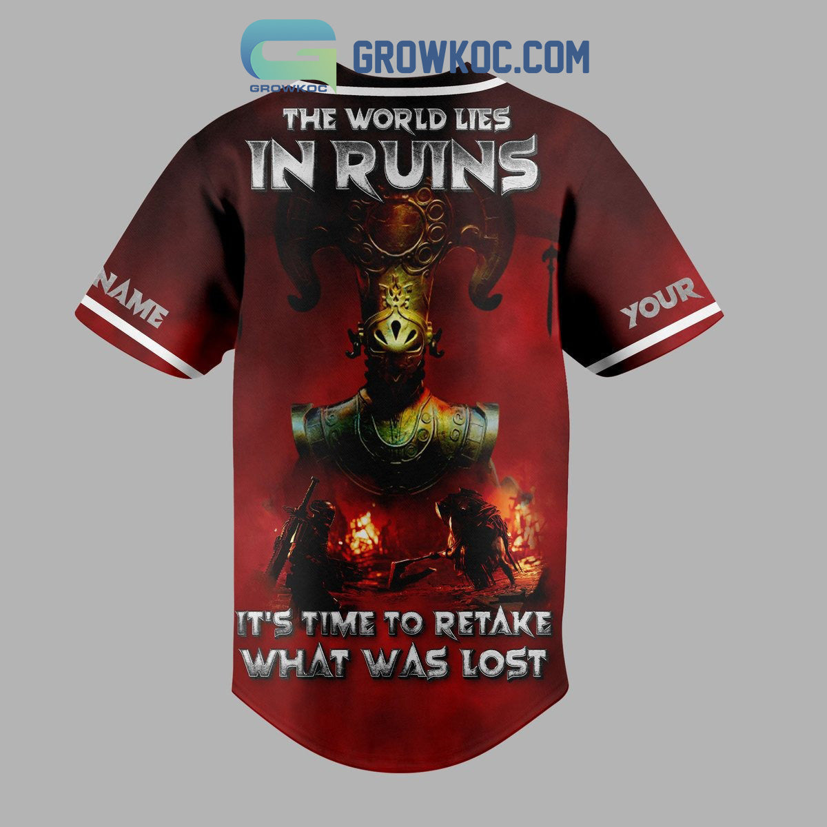 Remnant The World Lies In Ruins It’s Time To Retake What Was Lost Personalized Baseball Jersey baseball jersey product view 3