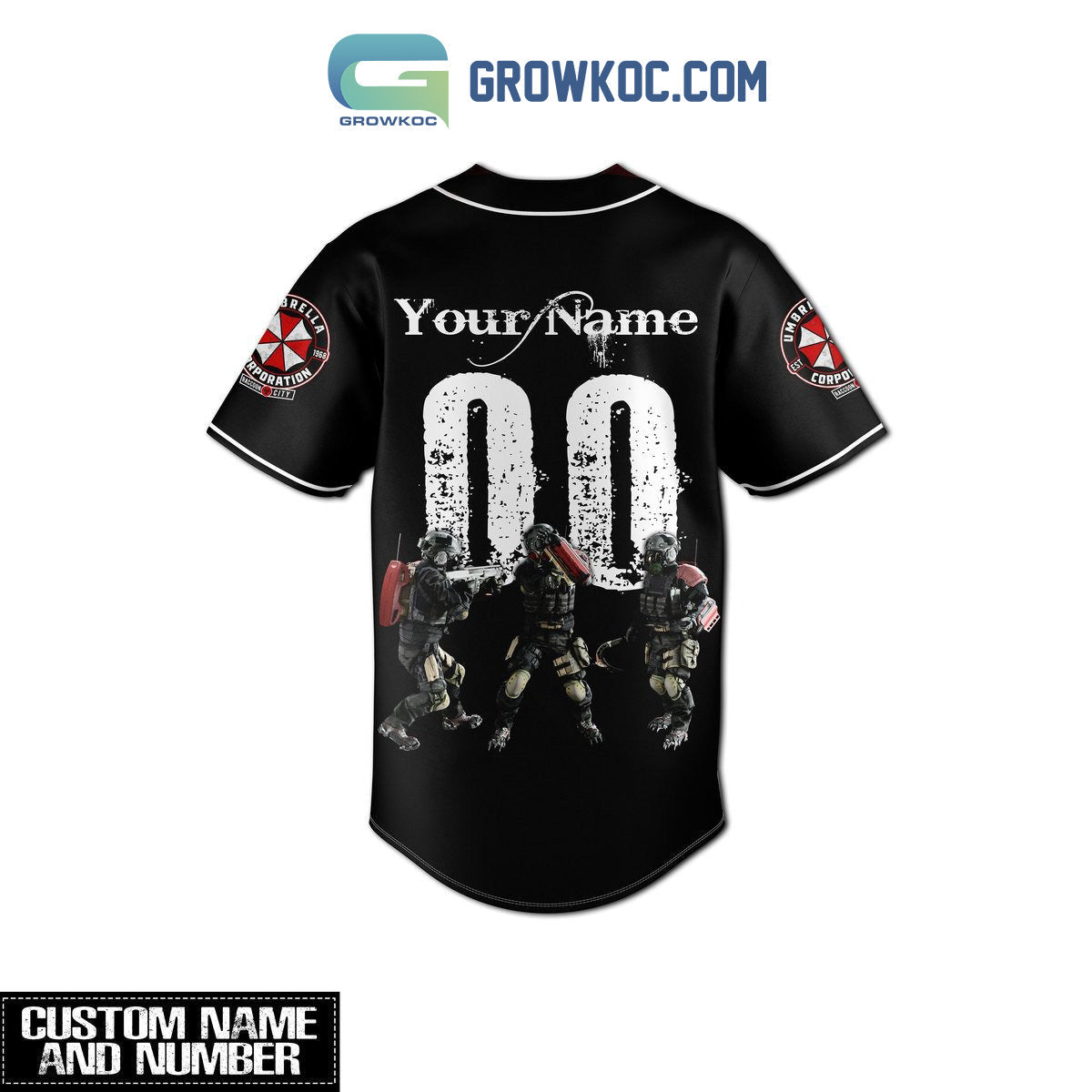 Resident Evil Welcome To Raccoon City Personalized Baseball Jersey baseball jersey product view 3