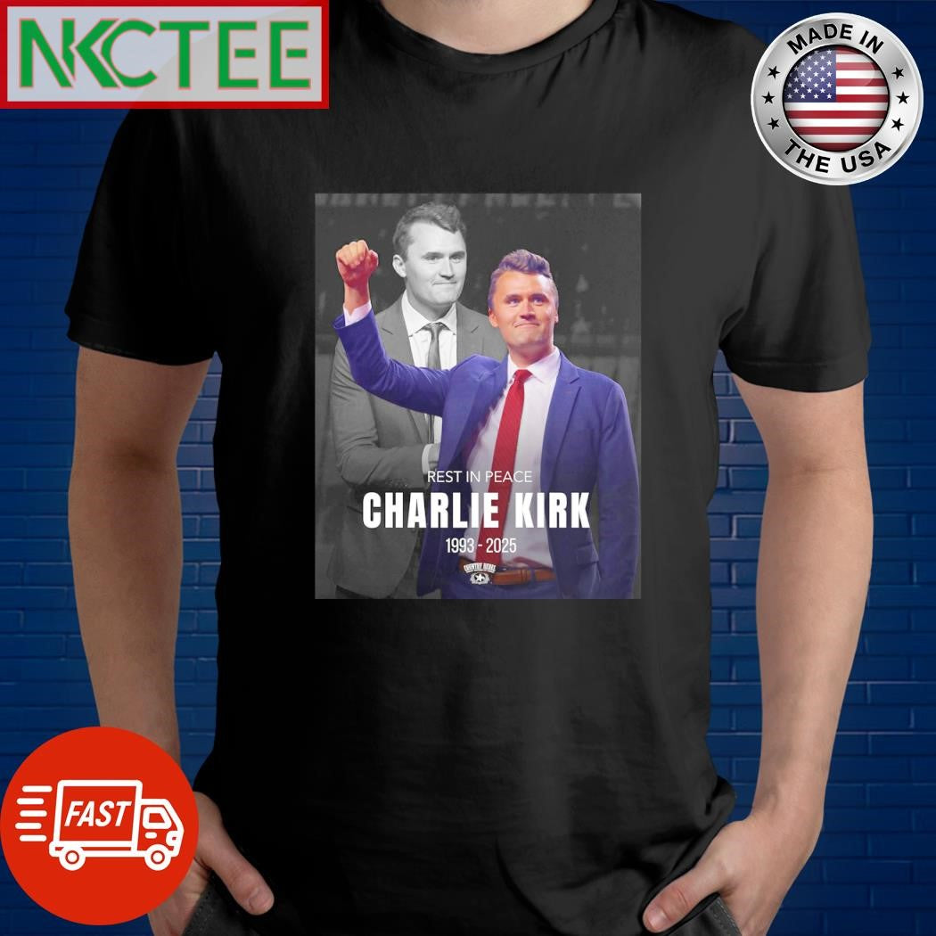Rest  In Peace Charlie Kirk 1993 2025 shirt Unisex T-shirt, Sweatshirt, Hoodie, Long Sleeve Tee - T-Shirt, Sweatshirt, Hoodie
