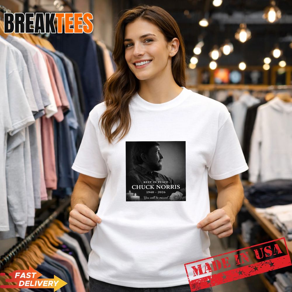 Rest In Peace Chuck Norris T-Shirt  1940-2026 Memorial Legend Unisex T-shirt, Sweatshirt, Hoodie, Long Sleeve Tee - T-Shirt, Sweatshirt, Hoodie