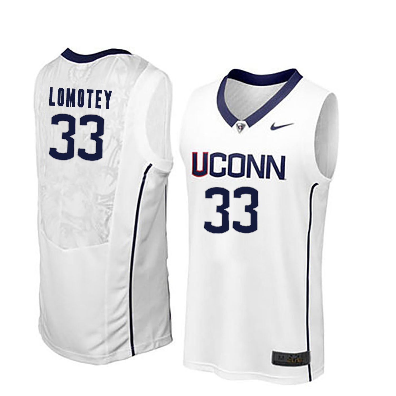 Restinel Lomotey 33 Men White College Football Jersey football jersey product view 1