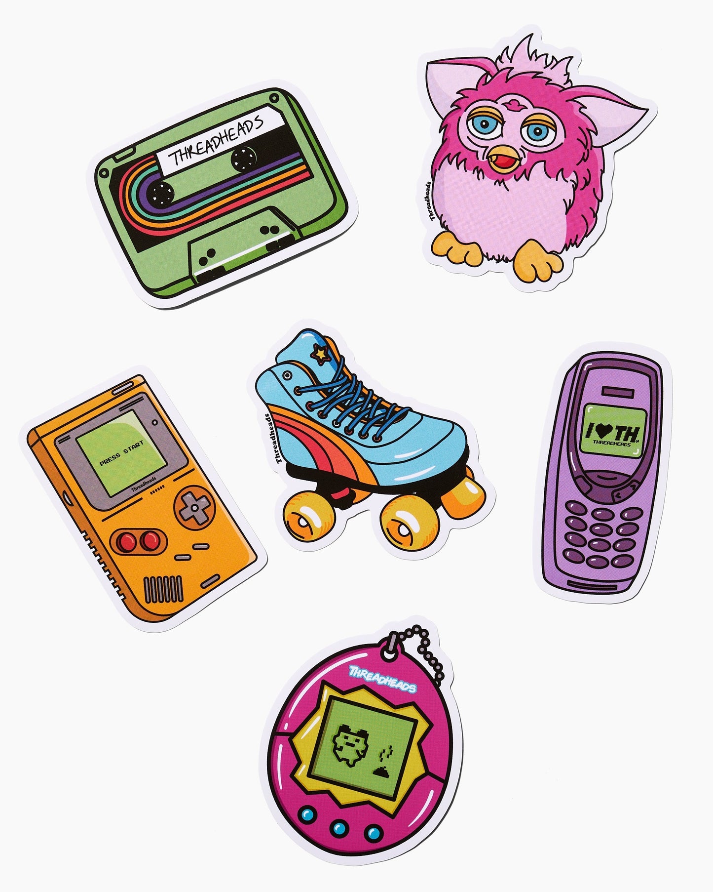 The Retro Sticker Pack Unisex T-shirt, Sweatshirt, Hoodie, Long Sleeve Tee - T-Shirt, Sweatshirt, Hoodie