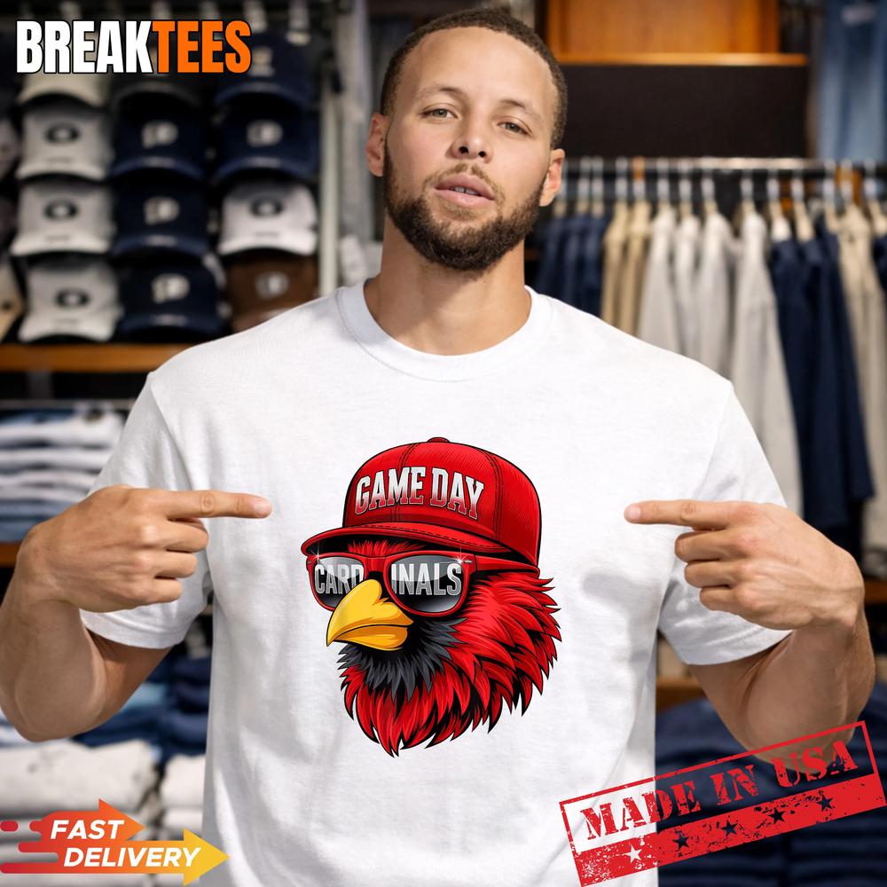 Retro Cardinal Baseball Game Day T-Shirt Unisex T-shirt, Sweatshirt, Hoodie, Long Sleeve Tee - T-Shirt, Sweatshirt, Hoodie
