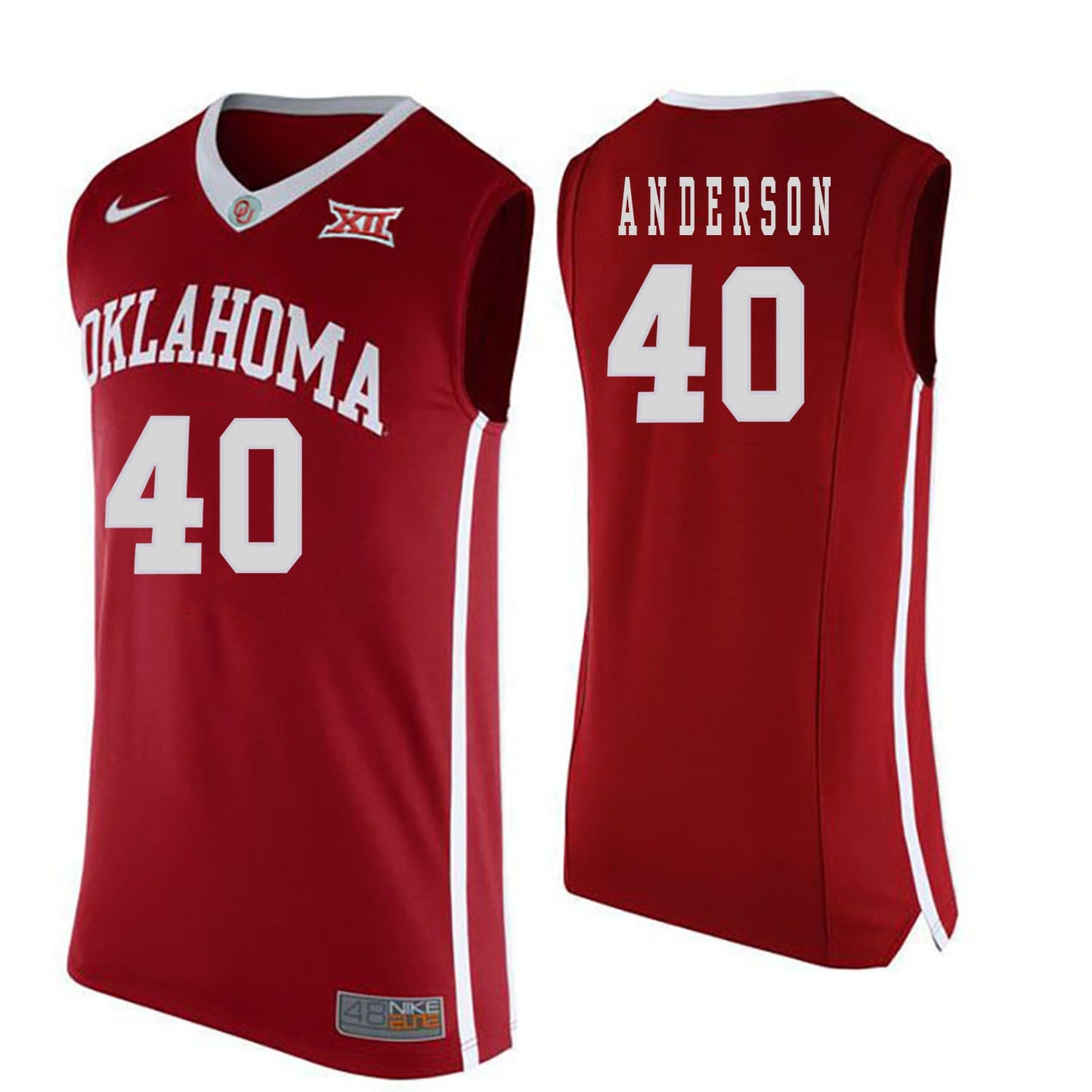 Richard Anderson 40 Red College Football Jersey football jersey product view 1