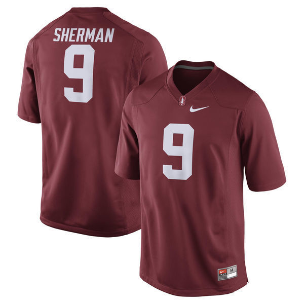 Richard Sherman 9 Burgundy College Football Jersey football jersey product view 1