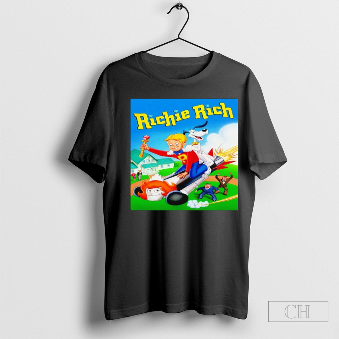 Richie Rich 1984 Cartoon Tee Unisex T-shirt, Sweatshirt, Hoodie, Long Sleeve Tee - T-Shirt, Sweatshirt, Hoodie