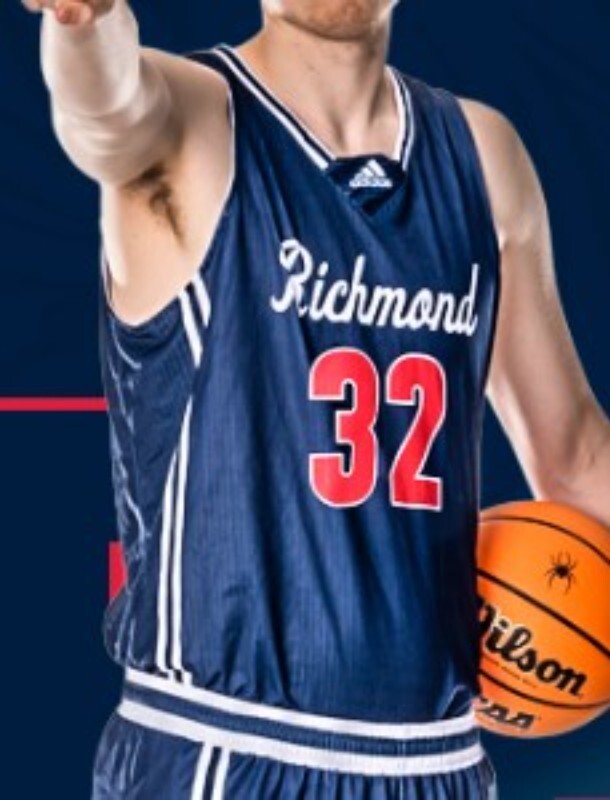 Richmond Spiders 2022-23 Away College Football Jersey football jersey product view 1
