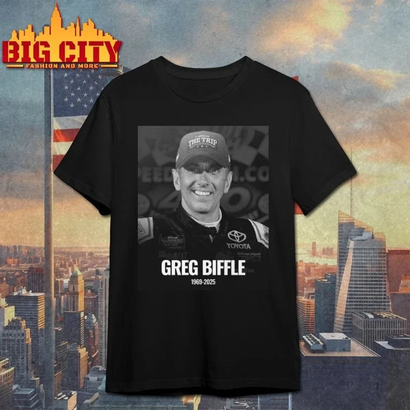Rip Greg Biffle 1969-2025 shirt Unisex T-shirt, Sweatshirt, Hoodie, Long Sleeve Tee - T-Shirt, Sweatshirt, Hoodie