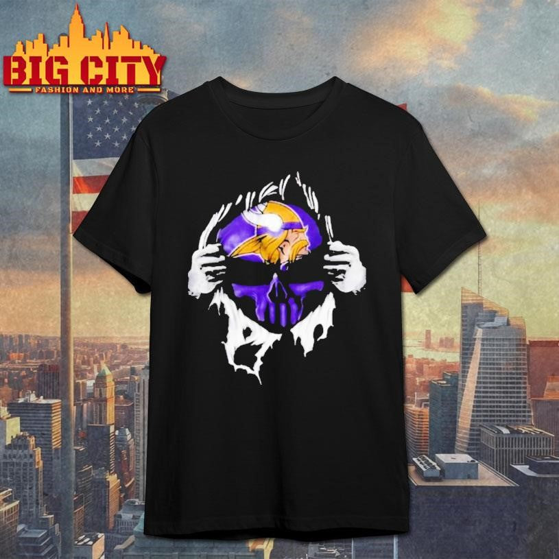 Ripped From The Chest Skull Deep Minnesota Vikings Till The Grave Shirt Unisex T-shirt, Sweatshirt, Hoodie, Long Sleeve Tee - T-Shirt, Sweatshirt, Hoodie
