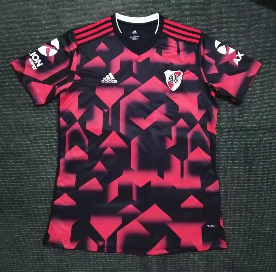 River Plate away Red and Black 19-20 season soccer jersey Style 2 sports jersey product view 1