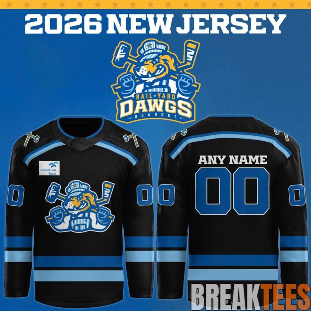Roanoke Rail Yard Dawgs 2026 Special New Hockey Jersey Unisex T-shirt, Sweatshirt, Hoodie, Long Sleeve Tee - T-Shirt, Sweatshirt, Hoodie