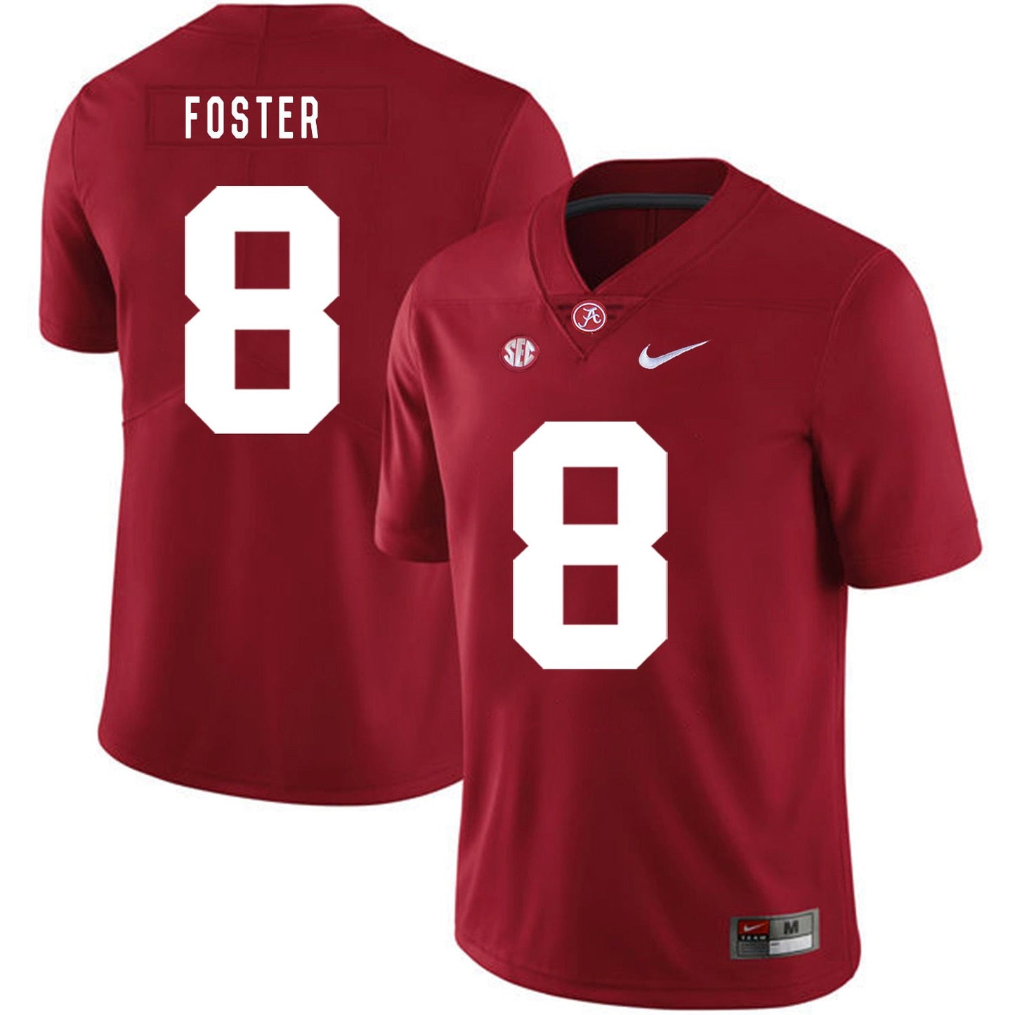 Robert Foster 8 Red .2jpg College Football Jersey football jersey product view 1