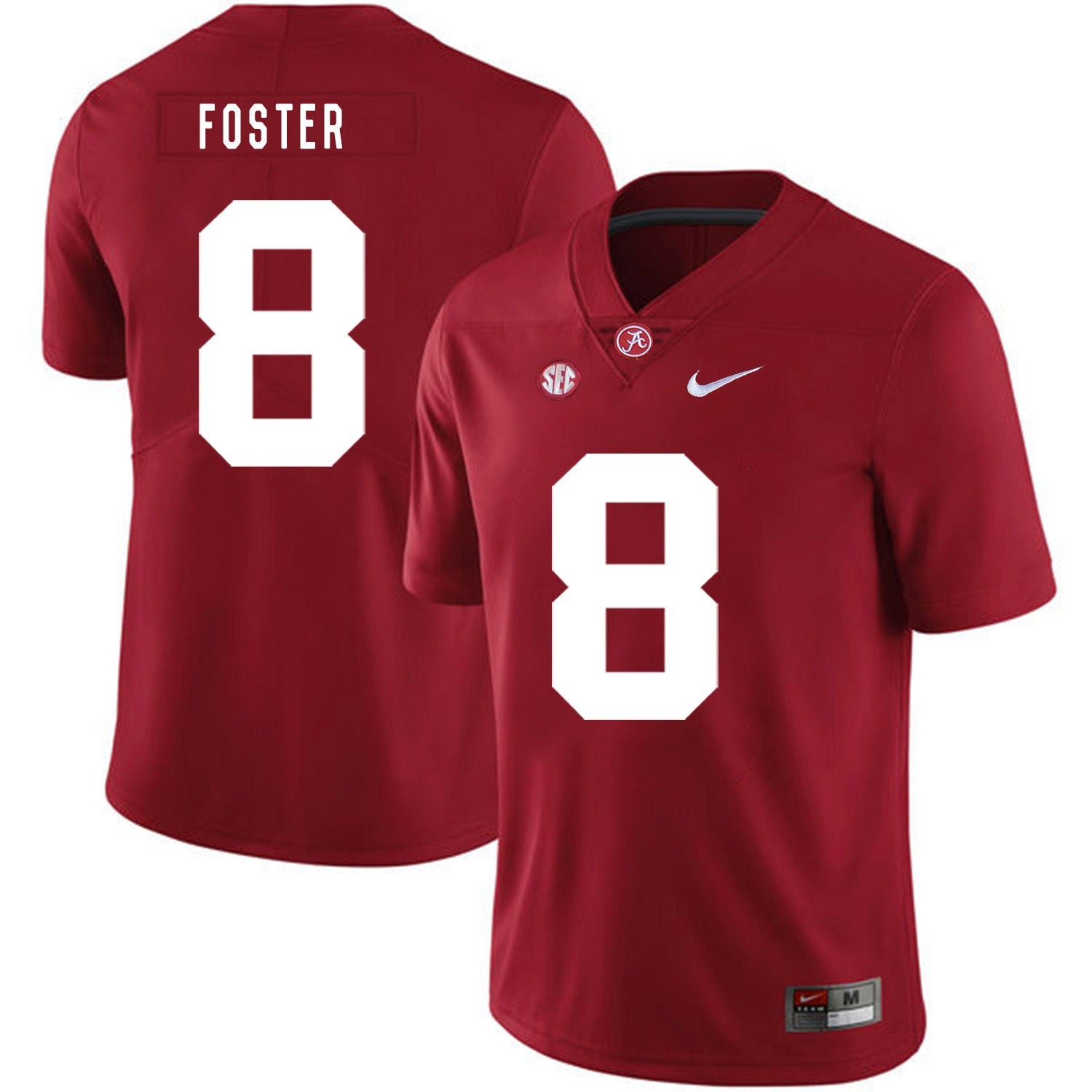 Robert Foster 8 Red .2jpg College Football Jersey football jersey product view 1