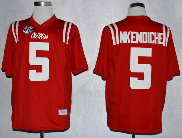Robert Nkemdiche 5 Red College Football Jersey football jersey product view 1