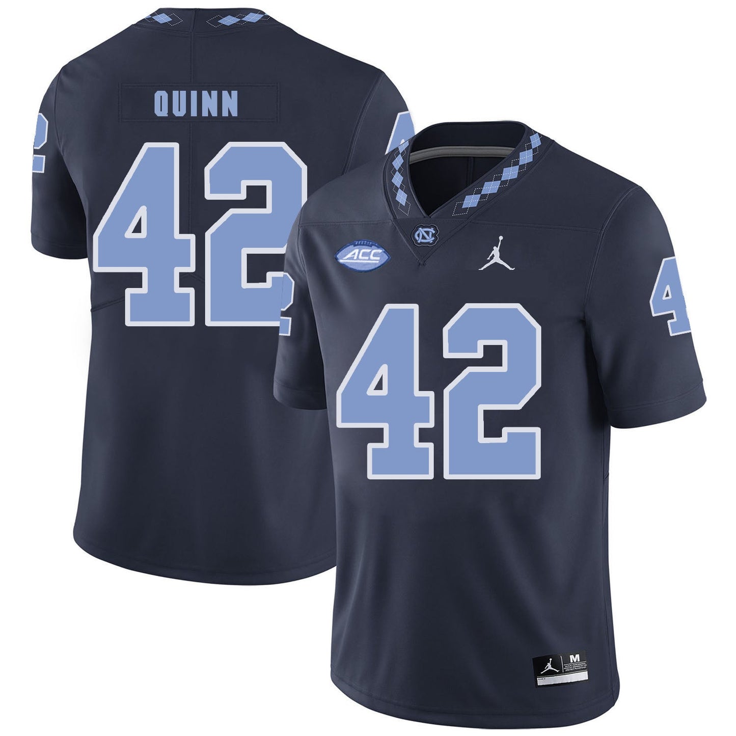 Robert Quinn 42 Black College Football Jersey football jersey product view 1
