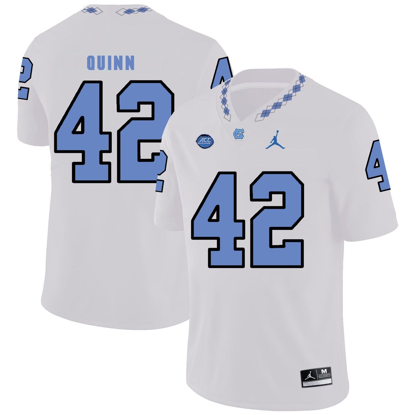 Robert Quinn 42 White College Football Jersey football jersey product view 1