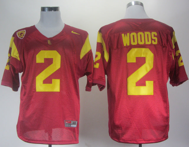 Robert Woods 2 Red Style 2 College Football Jersey football jersey product view 1