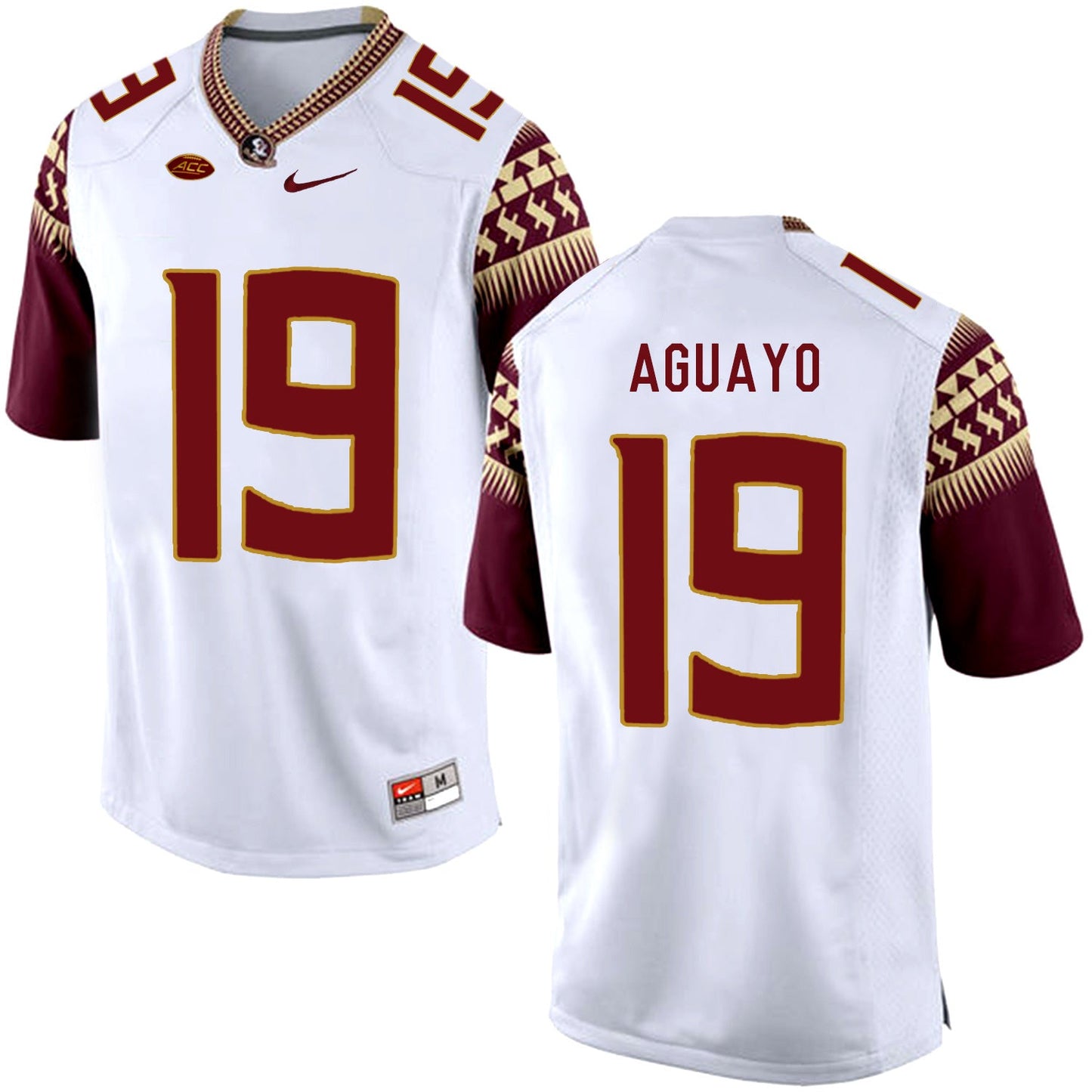 Roberto Aguayo 19 White College Football Jersey football jersey product view 1