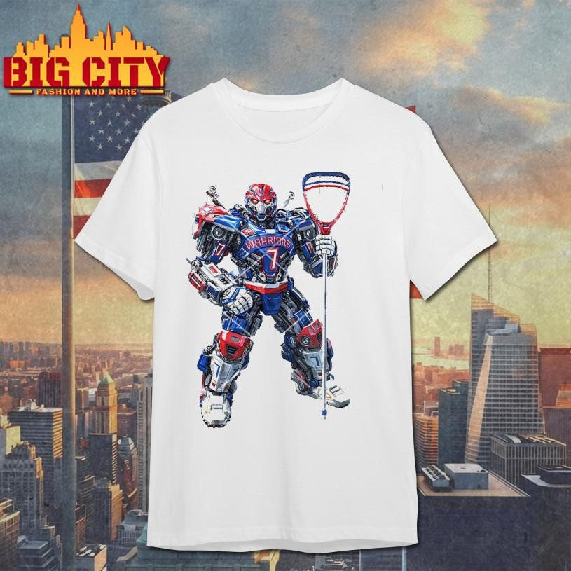 Robot Transformers Whitby Warriors Lacrosse Shirt Unisex T-shirt, Sweatshirt, Hoodie, Long Sleeve Tee - T-Shirt, Sweatshirt, Hoodie