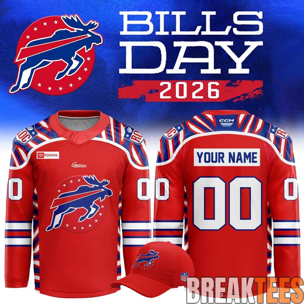 Rochester Americans Bills Day 2026 Hockey Jersey hockey jersey product view 1