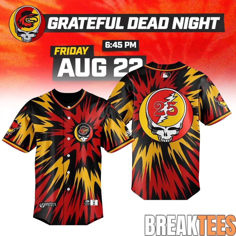Rochester Red Wings Grateful Dead Night Limited Jersey Unisex T-shirt, Sweatshirt, Hoodie, Long Sleeve Tee - T-Shirt, Sweatshirt, Hoodie