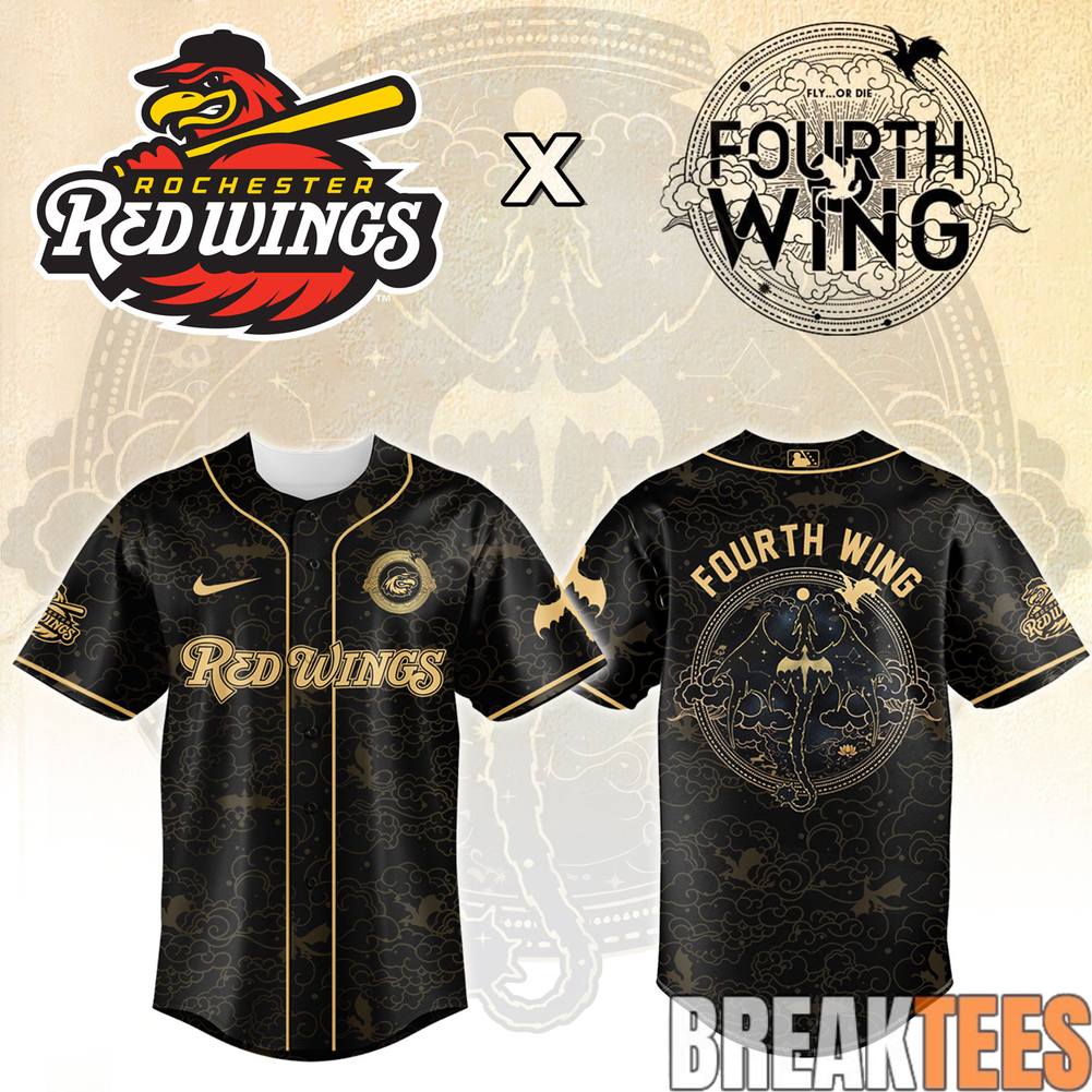 Rochester Red Wings x Fourth Wing Night Special Baseball Jersey Unisex T-shirt, Sweatshirt, Hoodie, Long Sleeve Tee - T-Shirt, Sweatshirt, Hoodie