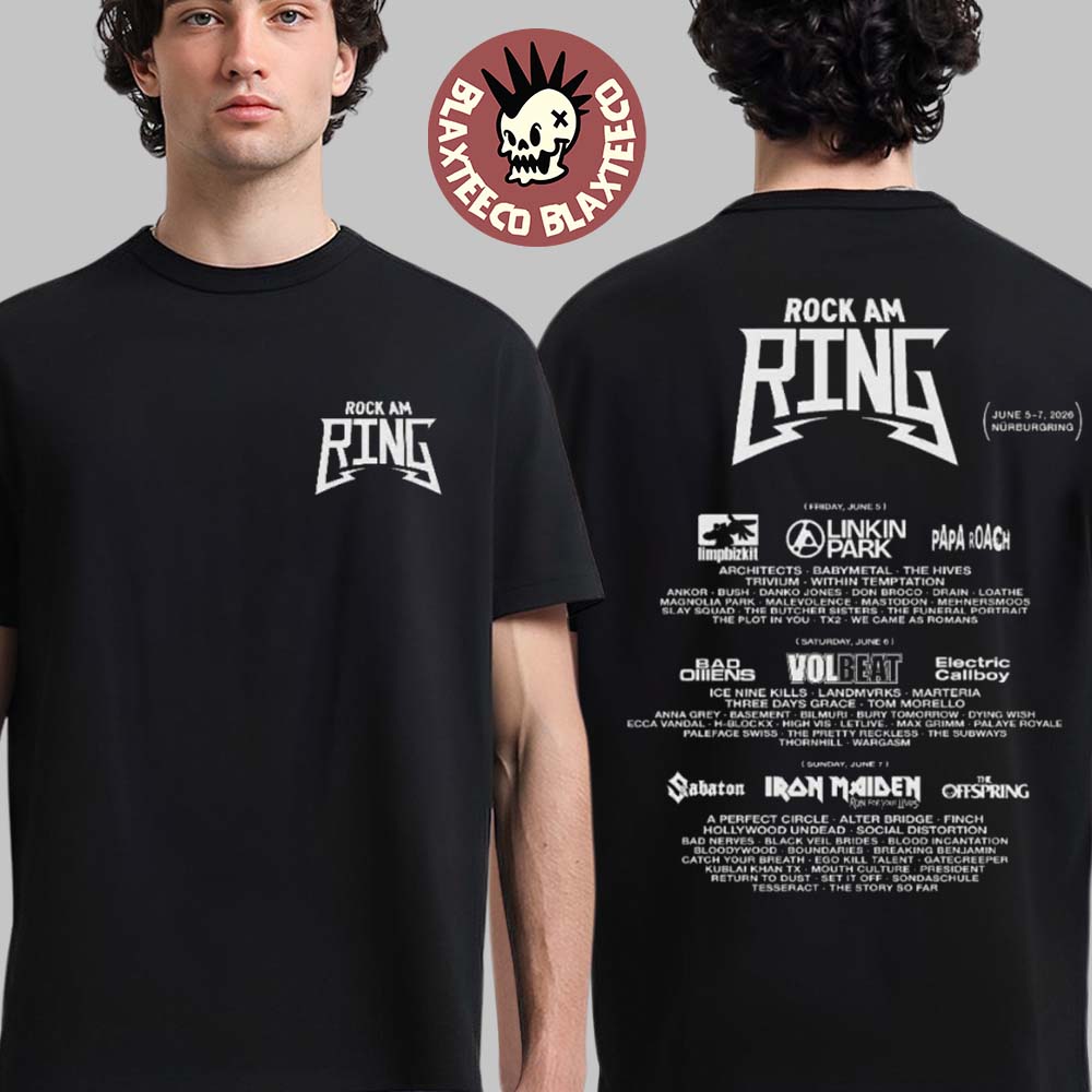 Rock Am Ring 2026 Festival Merch In Nurburg Germany From June 5 To 7 2026 Classic Logo With Lineup T-Shirt Hoodie - T-Shirt, Sweatshirt, Hoodie