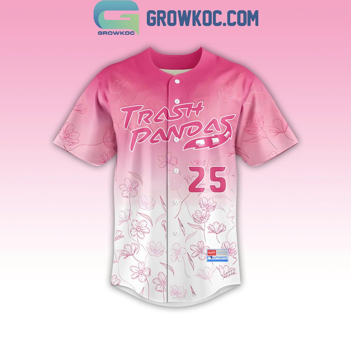 Rocket City Trash Pandas Mother’s Day Personalized Baseball Jersey baseball jersey product view 2