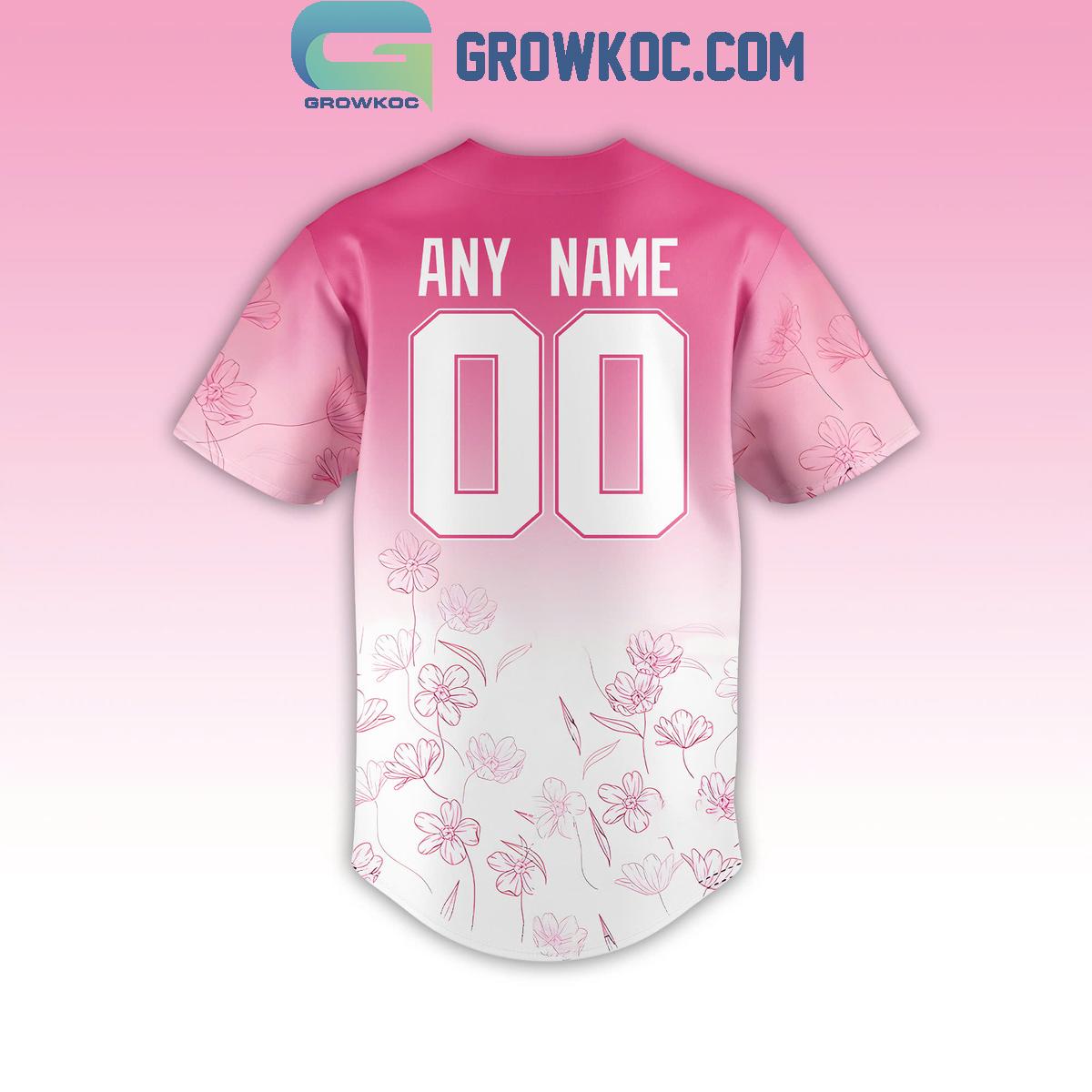 Rocket City Trash Pandas Mother’s Day Personalized Baseball Jersey baseball jersey product view 3