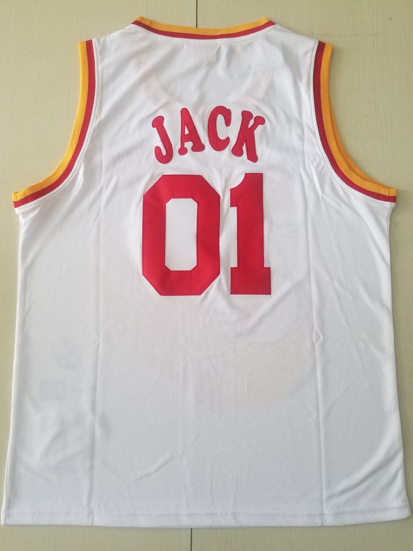 Rockets #01 JACK Travis Scott Mitchell Ness Bleacher Report Rockets Collaboration Jersey Style 5 basketball jersey product view 1