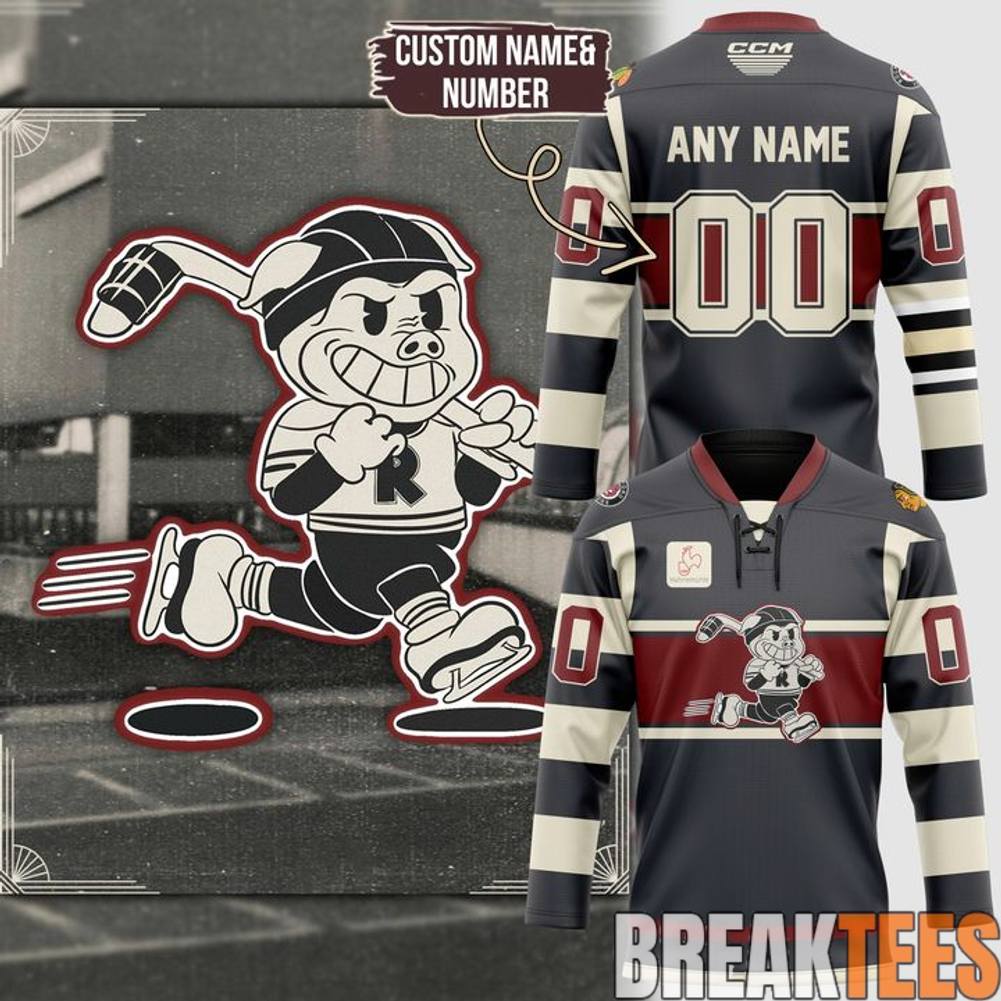 Rockford IceHogs in the 1920s Hockey Jersey Unisex T-shirt, Sweatshirt, Hoodie, Long Sleeve Tee - T-Shirt, Sweatshirt, Hoodie