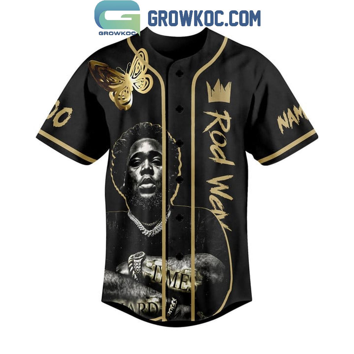 Rod Wave 2024 Last Lap Tour Hard Time Personalized Baseball Jersey baseball jersey product view 2