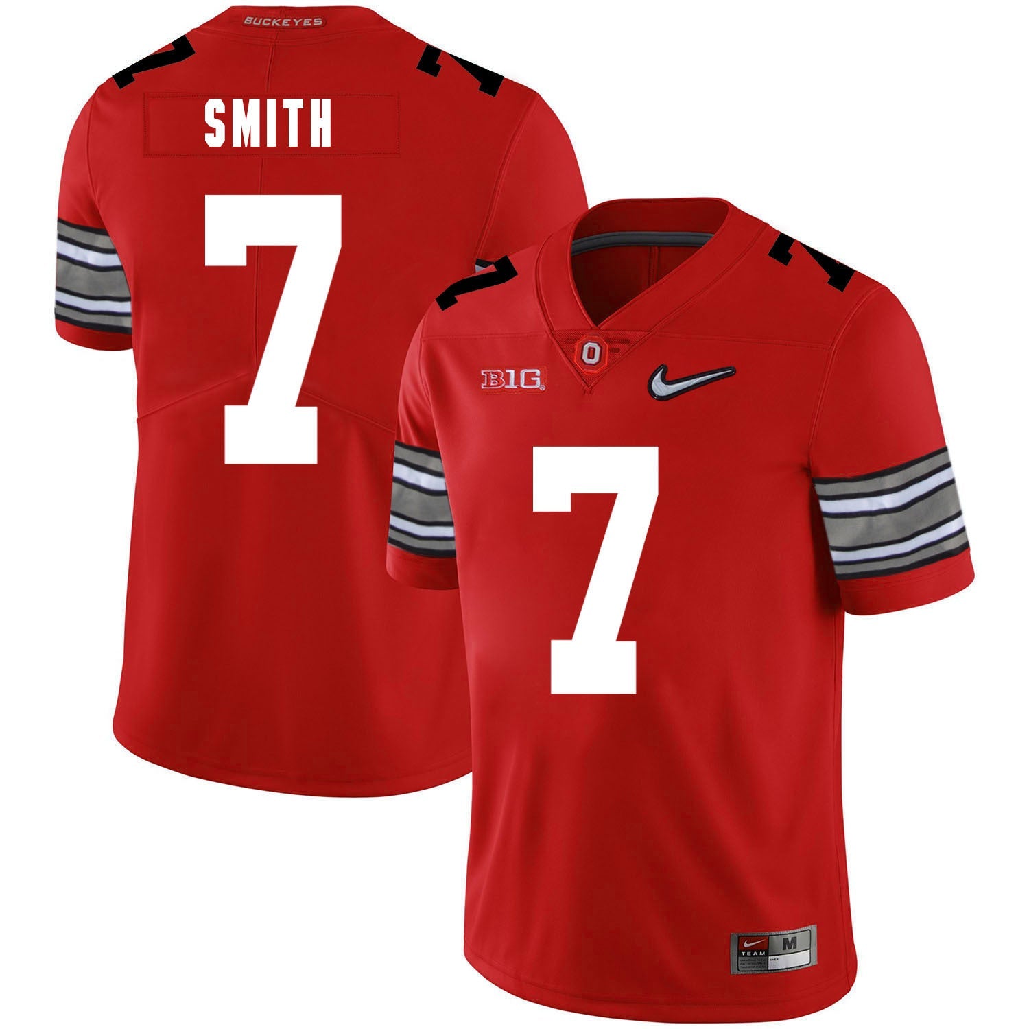 Rod Smith 7 Diamond Red College Football Jersey football jersey product view 1