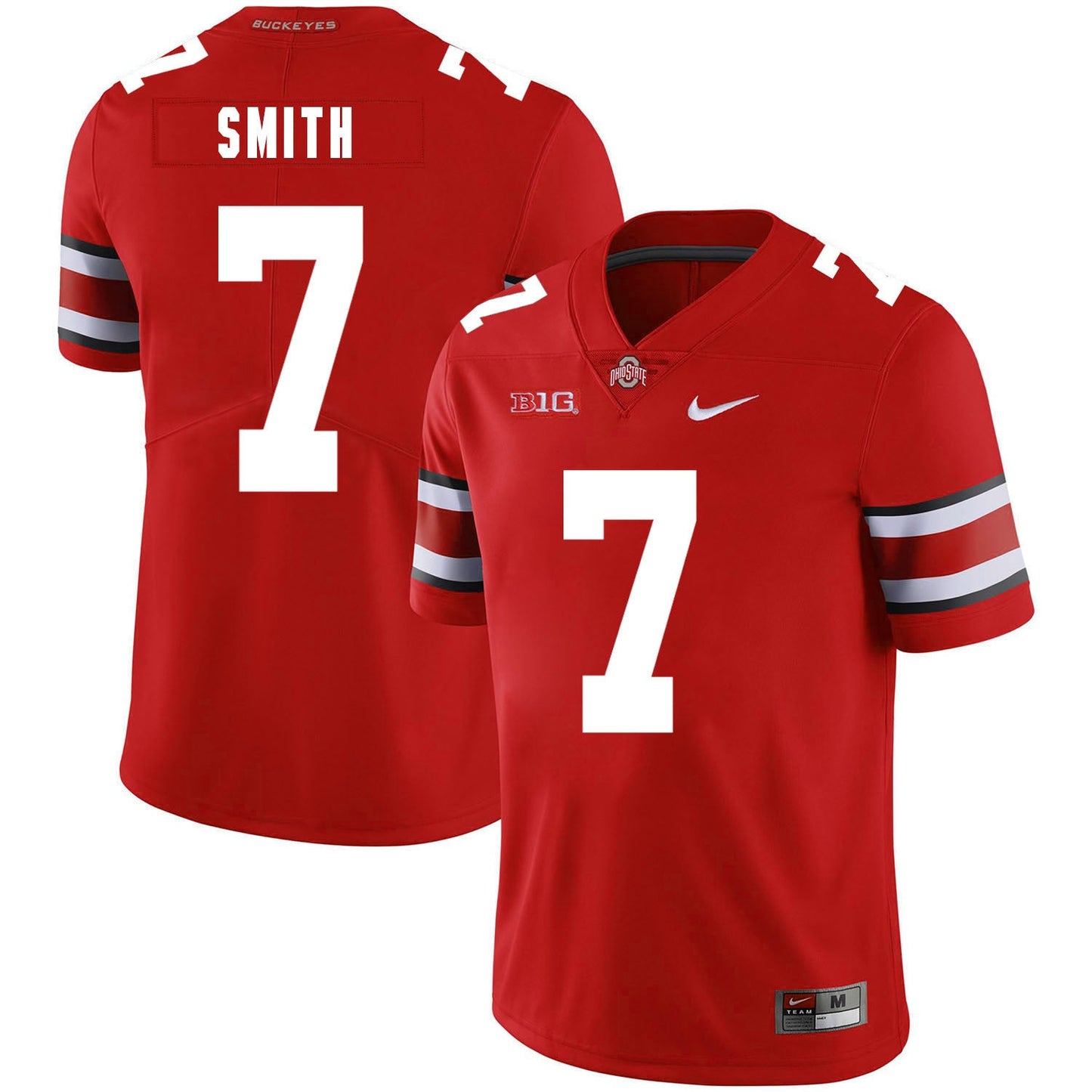 Rod Smith 7 Red College Football Jersey football jersey product view 1