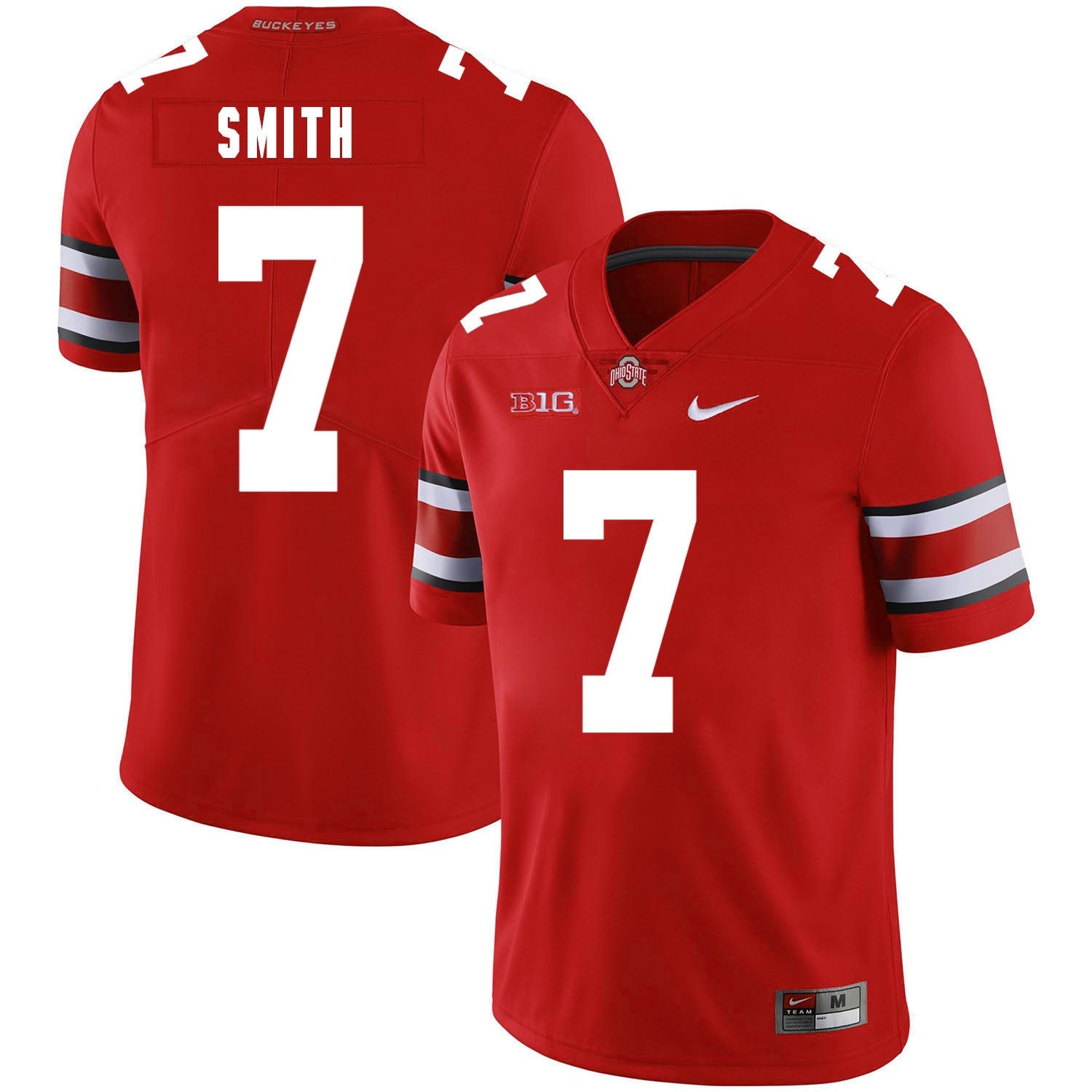 Rod Smith 7 Red College Football Jersey football jersey product view 1