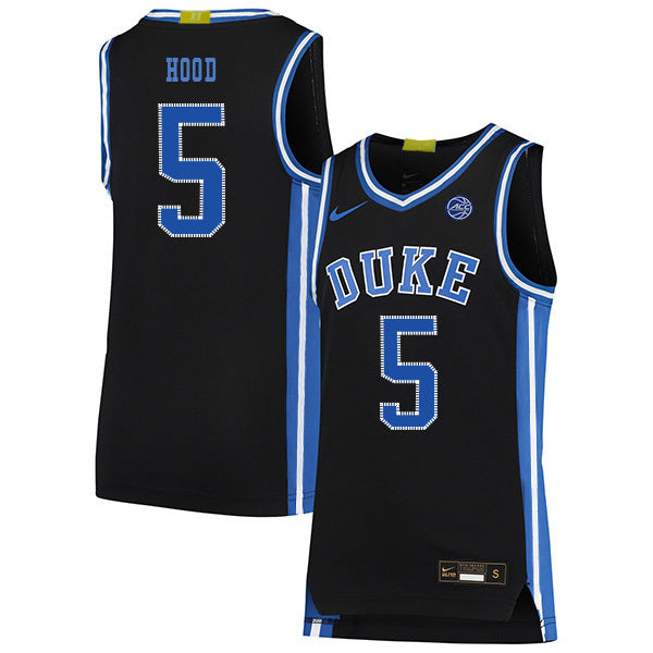 Rodney Hood 5 Black College Football Jersey football jersey product view 1