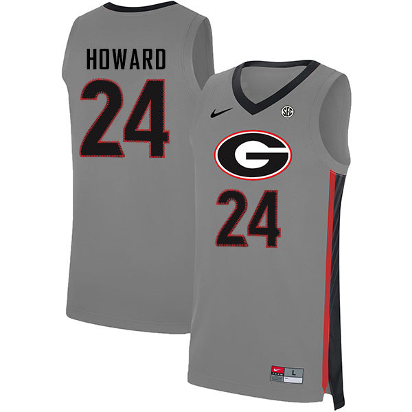 Rodney Howard 24 V Collar Gray College Football Jersey football jersey product view 1