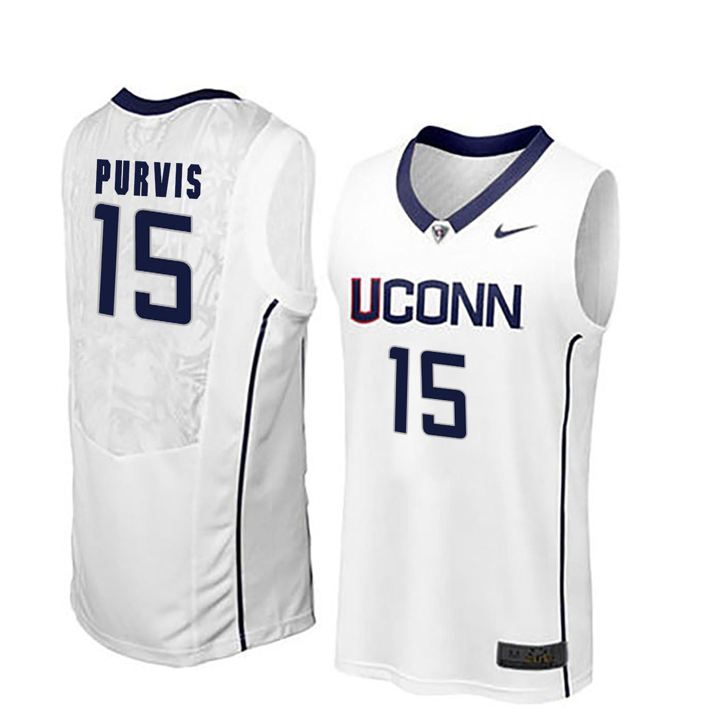 Rodney Purvis 15 Men White College Football Jersey football jersey product view 1
