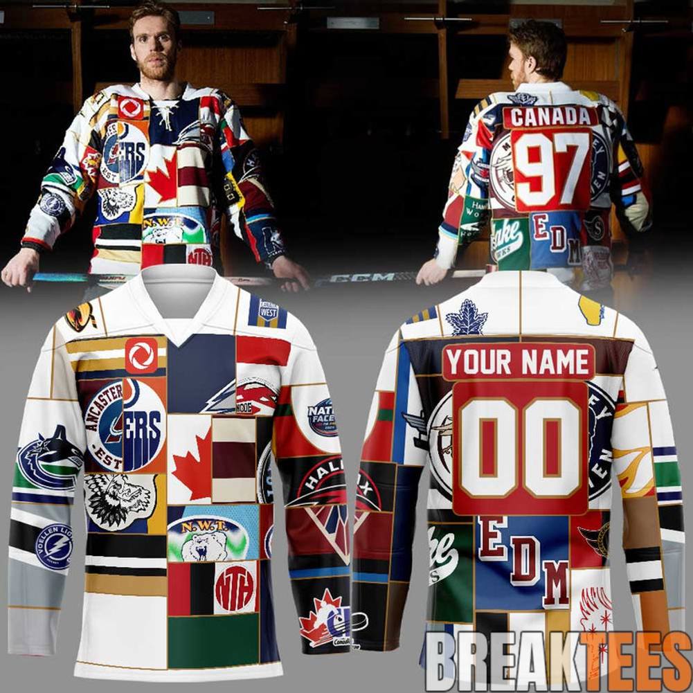 Rogers and McDavid The Great Canadian Hockey Jersey hockey jersey product view 1