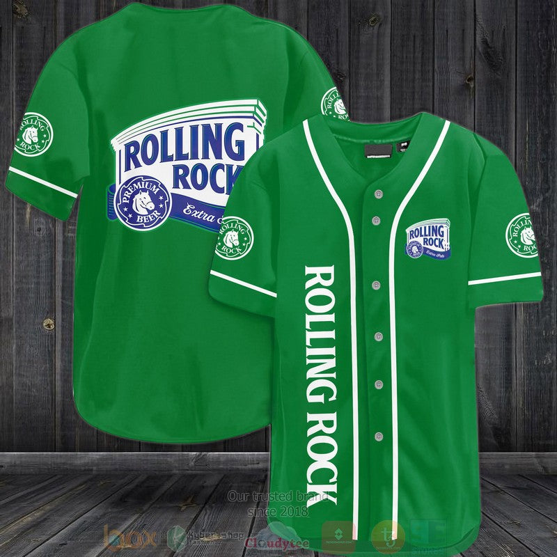 Rolling Rock Extra Pale green Baseball shirt baseball jersey product view 1