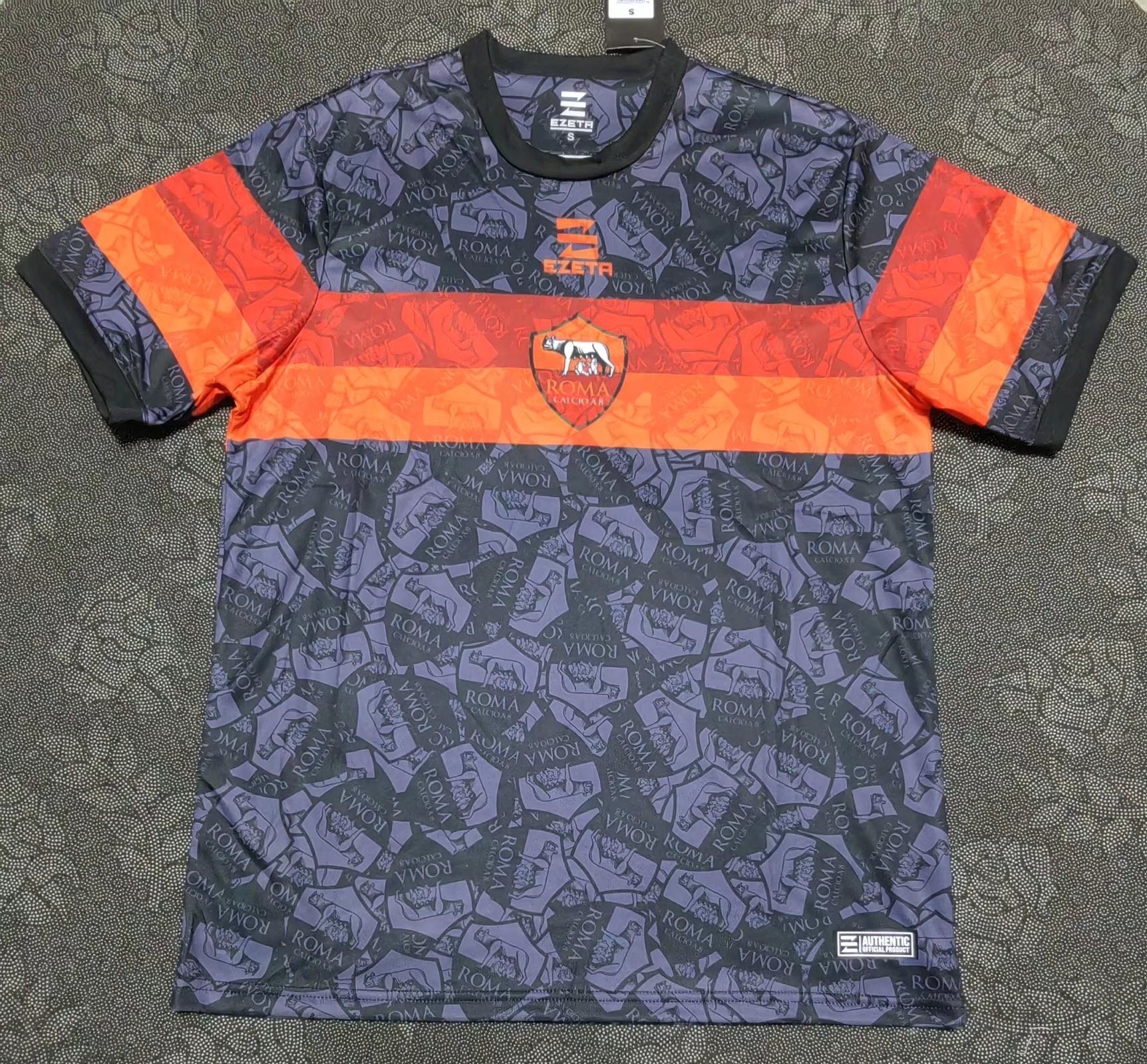 Roma 22-23 Black Thai Edition Style 4 Soccer Jersey sports jersey product view 1