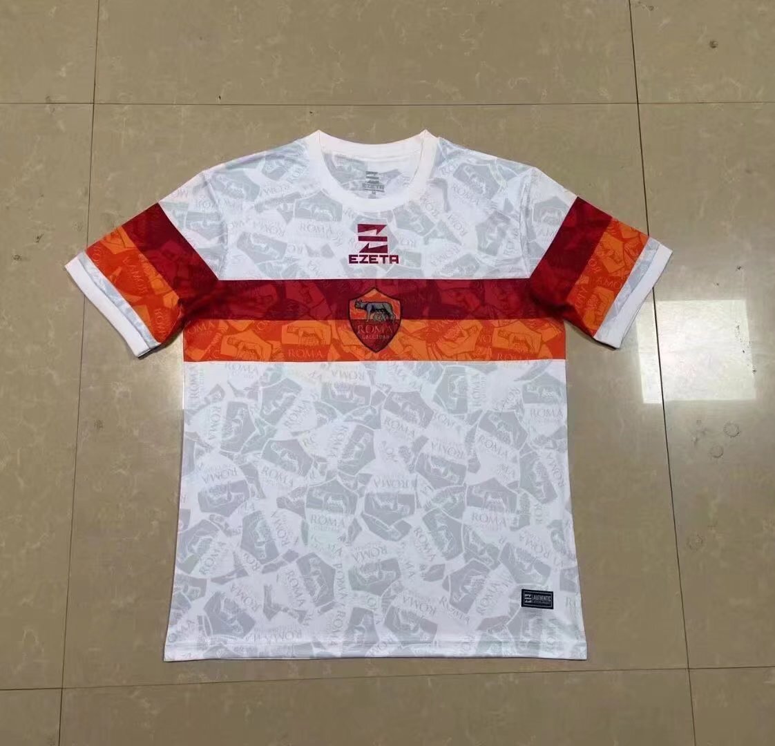 Roma 22-23 White Thai Edition 1 Style 2 Soccer Jersey sports jersey product view 1