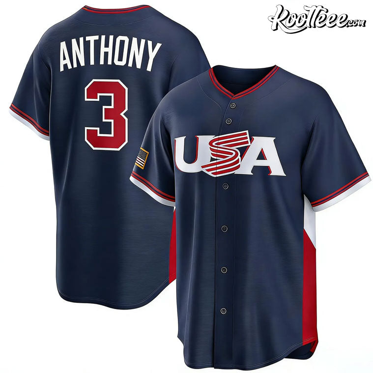 Roman Anthony USA 2026 World Classic Baseball Jersey baseball jersey product view 1