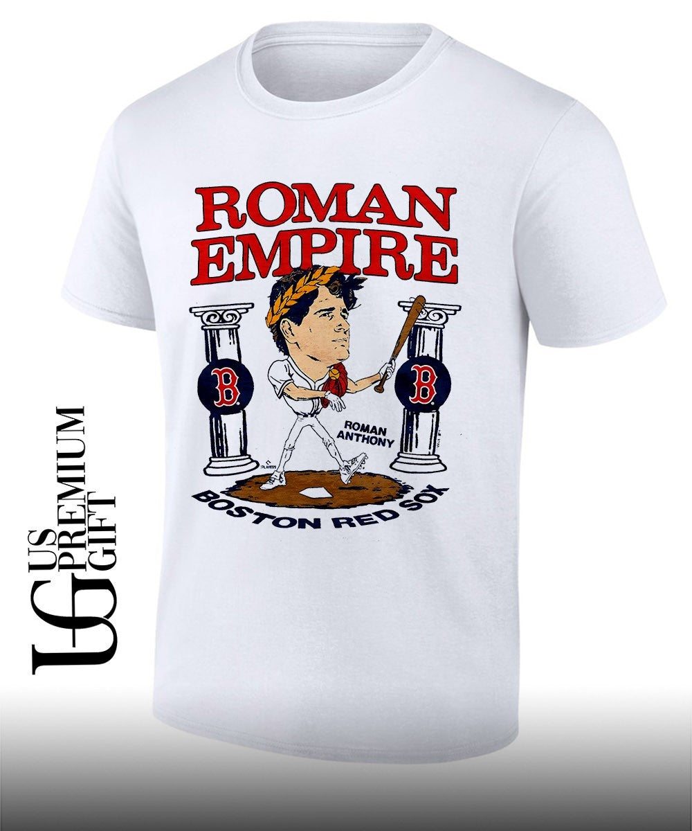 Roman Empire Roman Anthony Boston Red Sox baseball caricature signature shirt Unisex T-shirt, Sweatshirt, Hoodie, Long Sleeve Tee - T-Shirt, Sweatshirt, Hoodie