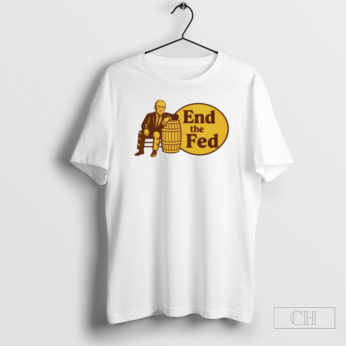 Ron Paul End The Fed Cracker Barrel Parody Shirt Teeu Unisex T-shirt, Sweatshirt, Hoodie, Long Sleeve Tee - T-Shirt, Sweatshirt, Hoodie