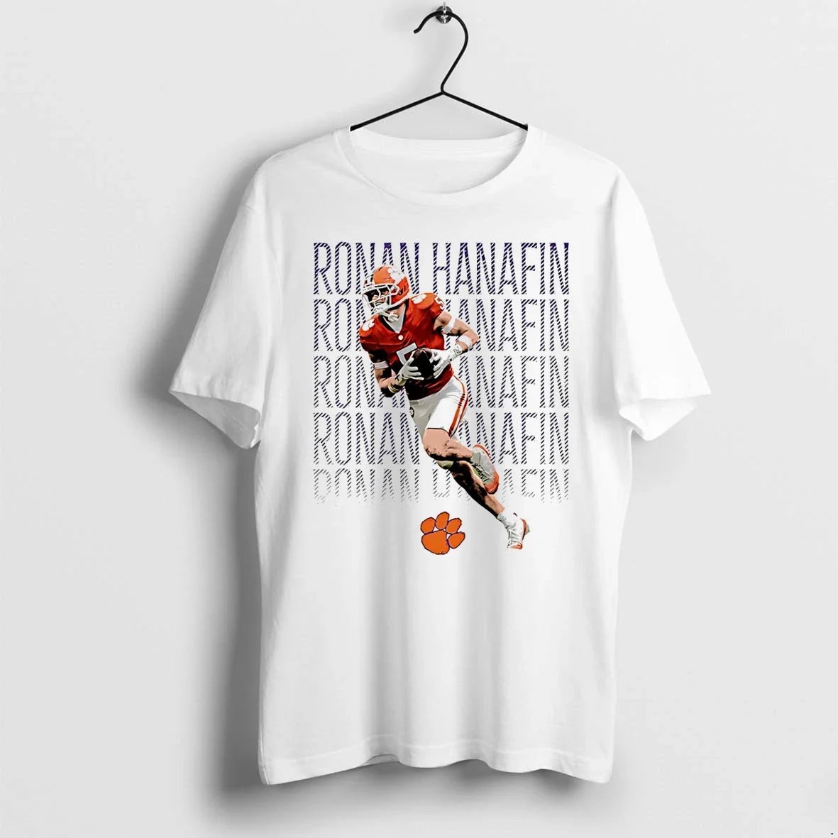 Ronan Hanafin Clemson Tigers Illustrated Tshirts Sweater Unisex T-shirt, Sweatshirt, Hoodie, Long Sleeve Tee - T-Shirt, Sweatshirt, Hoodie