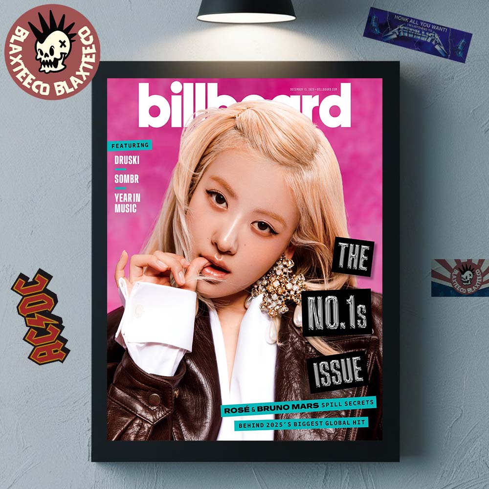 Rose BlackPink Graces The Cover Of Billboard The No 1s Issue Wall Decor Poster Canvas Unisex T-shirt, Sweatshirt, Hoodie, Long Sleeve Tee - T-Shirt, Sweatshirt, Hoodie